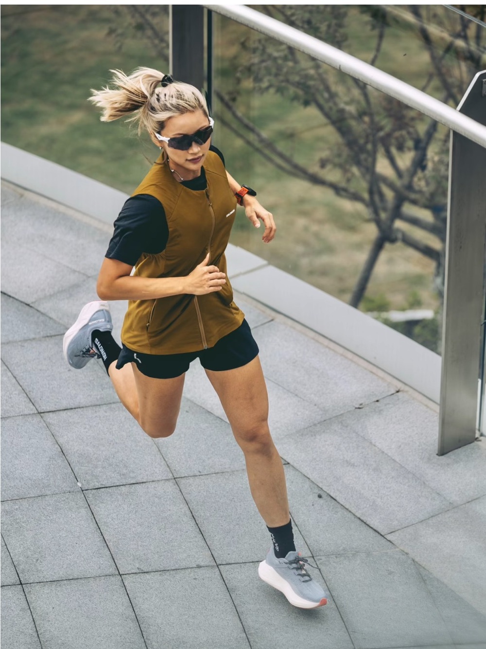 Salomon Black Women's Athletic Running Shorts